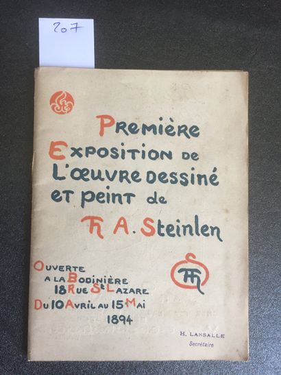 null STEINLEN: First Exhibition of the drawn and painted work of T A. Steinlen. Opened...