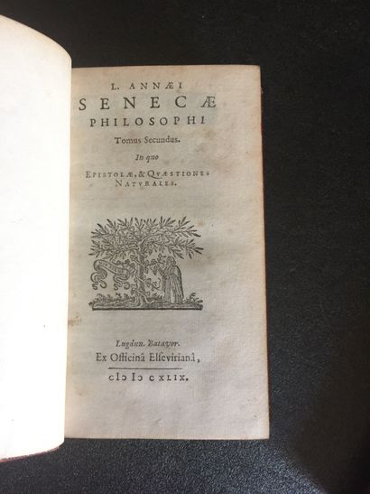 null ELZEVIER - SENEQUE: Lannaei Senecae philosophi opera omnia, ex. ult. I Lipsii...