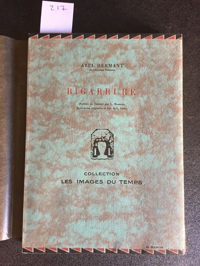 null HERMANT (Abel) : Bigarrure. Editions Lapina, Col, Paris, 1928. In-8 paperback,...