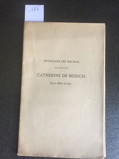 null Inventaire des meubles de la feue Dame Catherine de Medicis reyne mère du Roy…Documents...