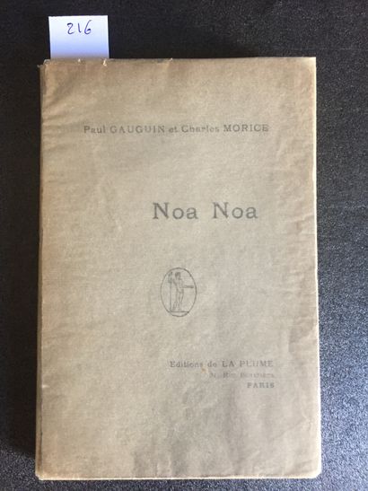 null MORICE (Charles) and GAUGUIN (Paul): Noa Noa. Editions de la Plume, s.d. (1901)....