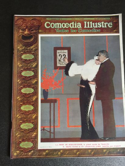 null ART DECO - Comoedia illustrated. Reunion of 7 stapled issues of the 5th year,...