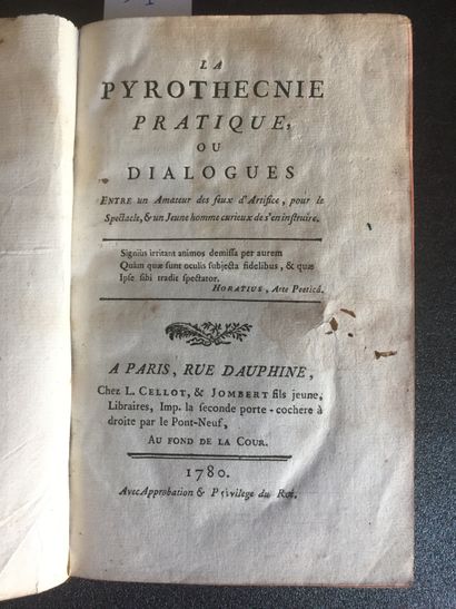 null FEUX d'ARTIFICES - La Pyrothecnie (sic) pratique ou dialogues entre un amateur...