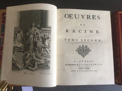 null RACINE (Jean): Oeuvres. A Londres, de l'Imprimerie de J. Tonson J. Watts, 1723....