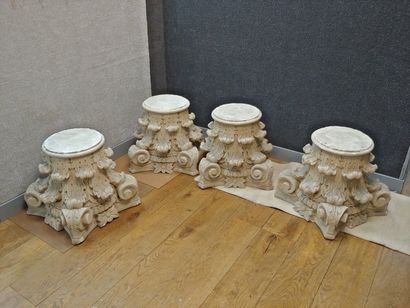 null 4 chapiteaux de colonnes en pierre reconstituée

50 x 60 x 60 cm
