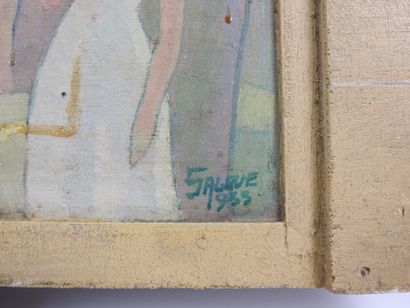 null SALQUE (XX°) 

Hopital de la Sablière, 1933

Paire de peintures à l'huile sur...