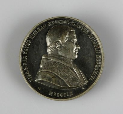 null Médaille papale représentant Pie IX 1860