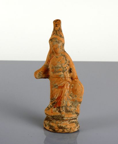null Statuette représentant Athena tenant un bouclier

Terre cuite 14.5 cm restauration...