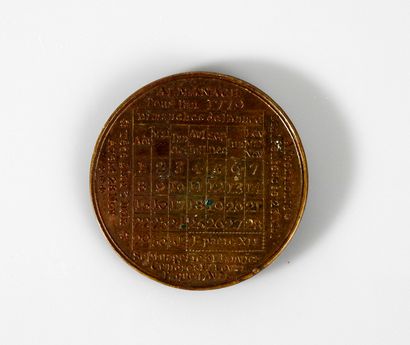 null Jeton Almanach pour l’année 1779 pour Louis XVI

3.8 cm

Période royale