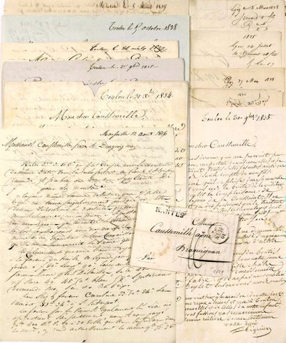 null VAR. Correspondence addressed to "CAUSSEMILLE Ainé et ses Fils", Merchants in...