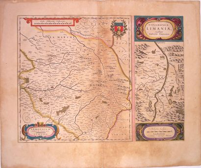 null Map 17th c. : LE LIMOUSIN & LA LIMAGNE (Centre of Auvergne) Lemovicum auctore...