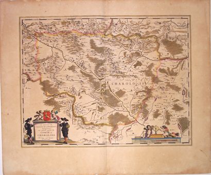 null Carte XVIIe s. : Comté de CHAROLAIS. «Les environs de l'Estang de Longpendu,...