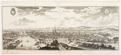 null ROUEN (Seine-Maritime). "Rothomagus Rouan. 1620" - Panoramic view of the city...