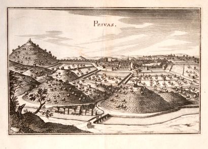 null (ARDÈCHE.) Engraving of the City of "PRIVAS." by Merian, circa 1650.
Engraving...