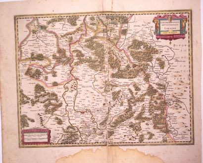 null Map XVIIth c. : PAYS MESSIN. "The Duchy of LORRAINE, northern part. (Metz, Nomeny..)...