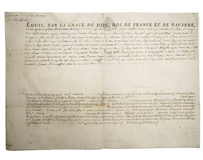 null PARIS 1782. MASTER FOUNDRYMAN CHISELLER GILDER. Stamped parchment (32,5 x 46),...