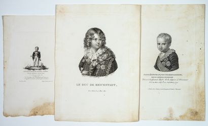 null NAPOLEON II, THE KING OF ROME, nicknamed "THE EAGLE" (1811-1832). 3 Engravings...