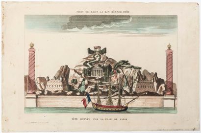 null RÉVOLUTION. PARIS. FÊTE DE L'ÊTRE SUPRÊME. Vers 1794. «Fête donnée par la Ville...