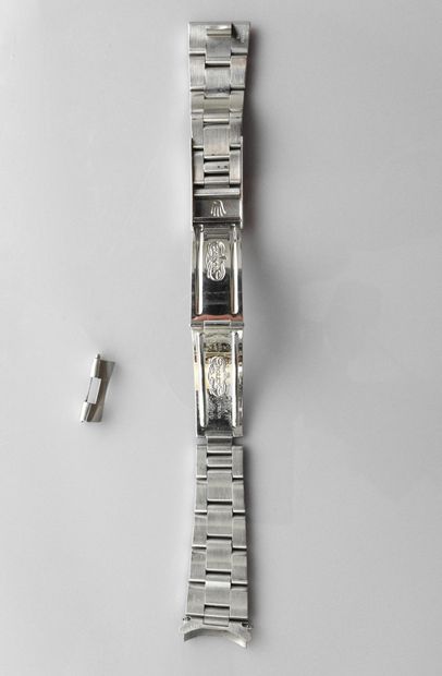 null ROLEX, OYSTER, steel watchband, 11 links, 2 separate + 1 connecting, ref. 15210,...