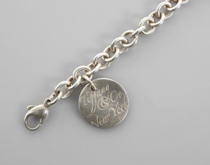 null TIFFANY & C°, Bracelet ' Charms ' en, argent 925 MM, fermoir mousqueton, longueur...