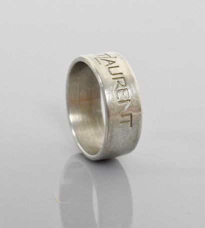 null Yves St LAURENT, Bague ' Anneau ' en, argent 925 MM, taille : 54, poids : 3,2gr....