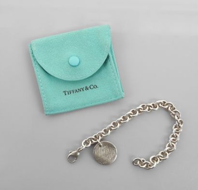null TIFFANY & C°, Bracelet ' Charms ' in silver 925 MM, lobster clasp, length 18,30...