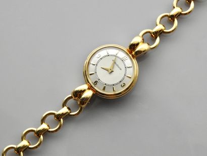 null JAEGER LECOULTRE, Bracelet montre en or jaune, 750 MM, unette ronde, diamètre...