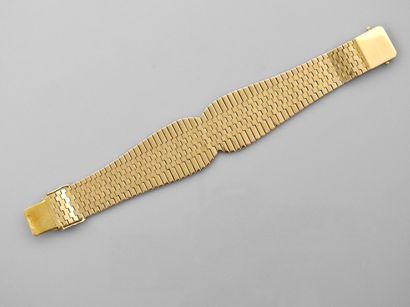 null Bracelet in yellow gold, 750 MM, length 18 cm, sold in its case, weight: 55,5gr....