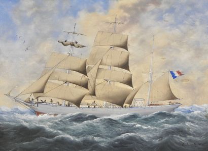 null Navy

Eugène Lemétayer (XX°), painter of the French Navy

Portrait of a 3 masted...