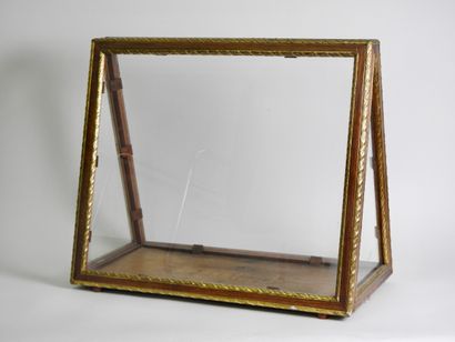 null Marine 

Triangular model display case with three glass sides



Carved and...