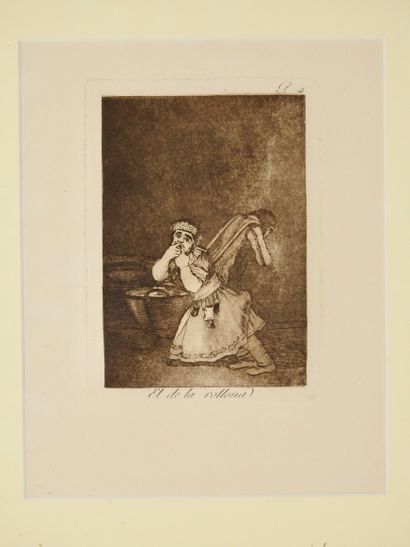 null Francisco Goya

EL DE LA ROLLONA

Plate 4 of Caprices

Etching

37 x 26.4 c...