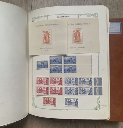 null 9 Albums French Colonies including Cameroon (block of 4), Monaco, Congo, New...