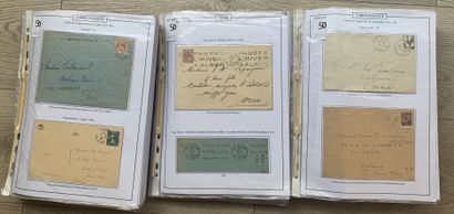 null 3 Classeurs Algérie: collection en 3 parties sur les différents tarifs postaux...