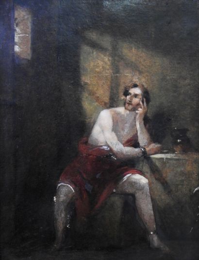 null 
Silvio Pellico (XIXème siècle)

Prisonnier dans sa cellule

Huile sur panneau...