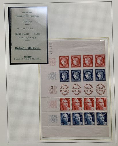 null 1 Lot Specialized collection on philatelic exhibitions in France from 1914 to...