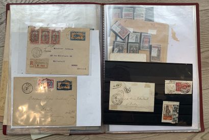 null 5 Brochures Lettres et entiers postaux du Maghreb dont Maroc PA sur lettres...