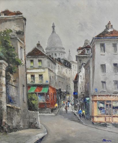 null Julien Brosius (1917-2004)

Paris, Montmartre, Norvins street

Oil on canvas

Signed...