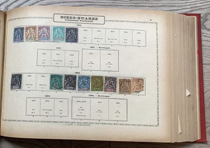 null 1 Album Maury Stamps of the Whole World including Old French and English possessions,...