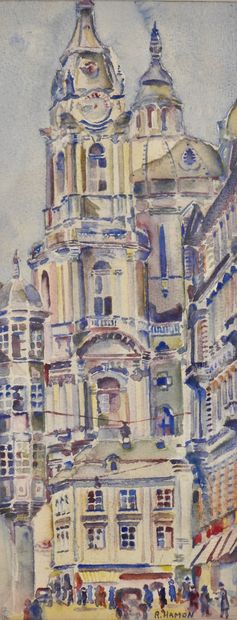 null Roland Hamon (1909-1987)

The center of Prague

Watercolour, signed lower right

30...