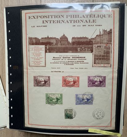 null 1 Lot Specialized collection on philatelic exhibitions in France from 1914 to...