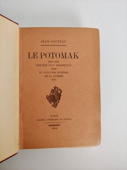 null Jean Cocteau : Le Potomak. Société littéraire de France, 1919. In-12 vintage...