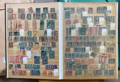 null 1 Carton Timbres du Monde Entier dont Suisse (Certains facs-similés), USA timbres...