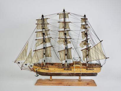 null Marine

Maquette d'exposition en bois vernis

"Nautilus - 1866"

3 mâts, voiles...
