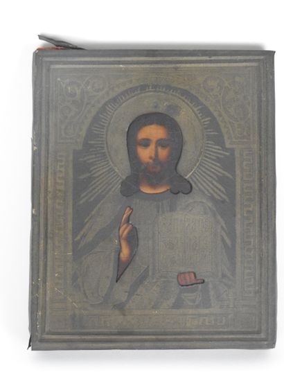 null Icone Grecque

Panneau et métal argenté 

18 x 14,5 cm