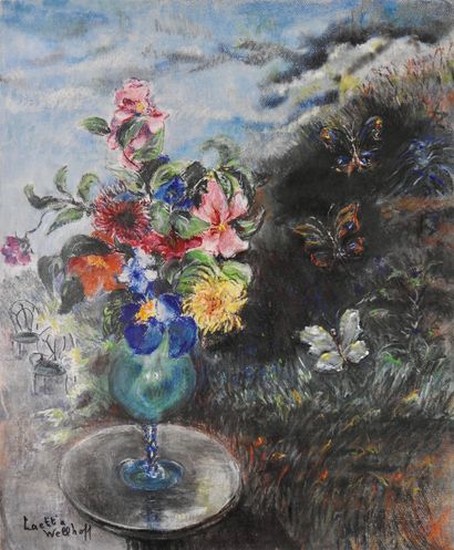 null Laetitia Wellhoff (20th)

Bunch of flowers

Pastel on paper, signed lower left

58...