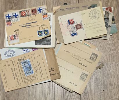 null 1 Carton Lot de lettres diverses majoriatairement classique et SM du Monde Entiner...