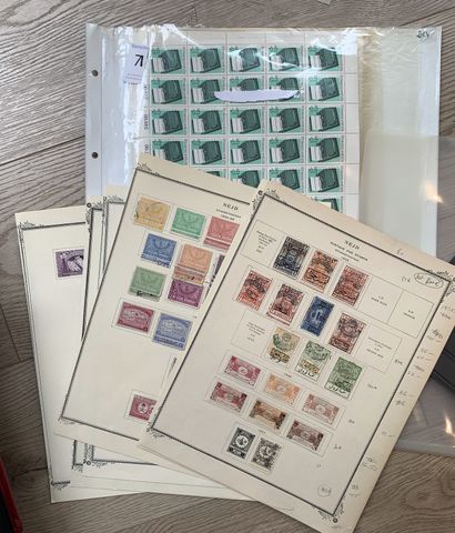null 5 Binders Stamps of the 5 Continents, single, in blocks, sheets including Austria,...