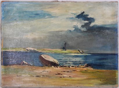 null André Girard (1901-1908)

Marine

Oil on canvas signed lower right

30 x 41...