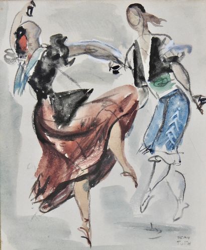 null Jean Toth (1899-1997)

Couple de danseurs

Aquarelle, signée en bas à droite

29...
