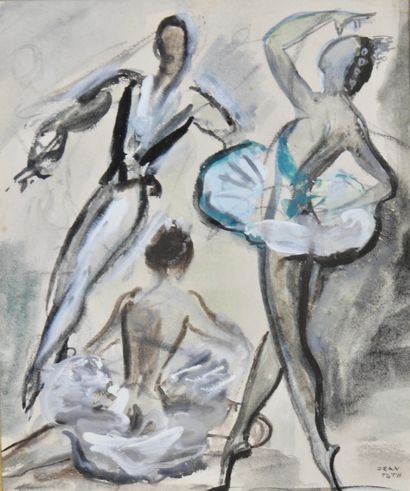 null Jean Toth (1899-1997)

Trio of dancers

Watercolour, signed lower right

29...